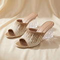 Crystal Leaf Platform Wedges